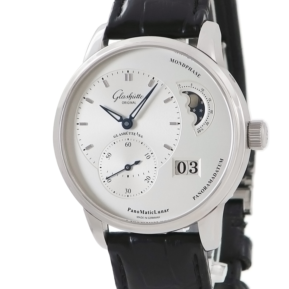 パノマティック ルナ 1-90-02-42-32-50 自動巻き メンズ ビッグデイト ムーンフェイズ 3年保証