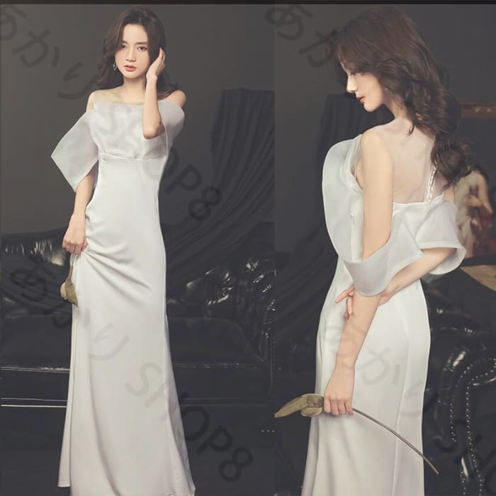 大特価ウェディングドレス ウエディングドレス ゆったりマーメイドライン ファスナータイプ 床付きタイプ オーダーメイド可能 前撮り 後撮り 披露宴 結婚式 演奏会 発表会