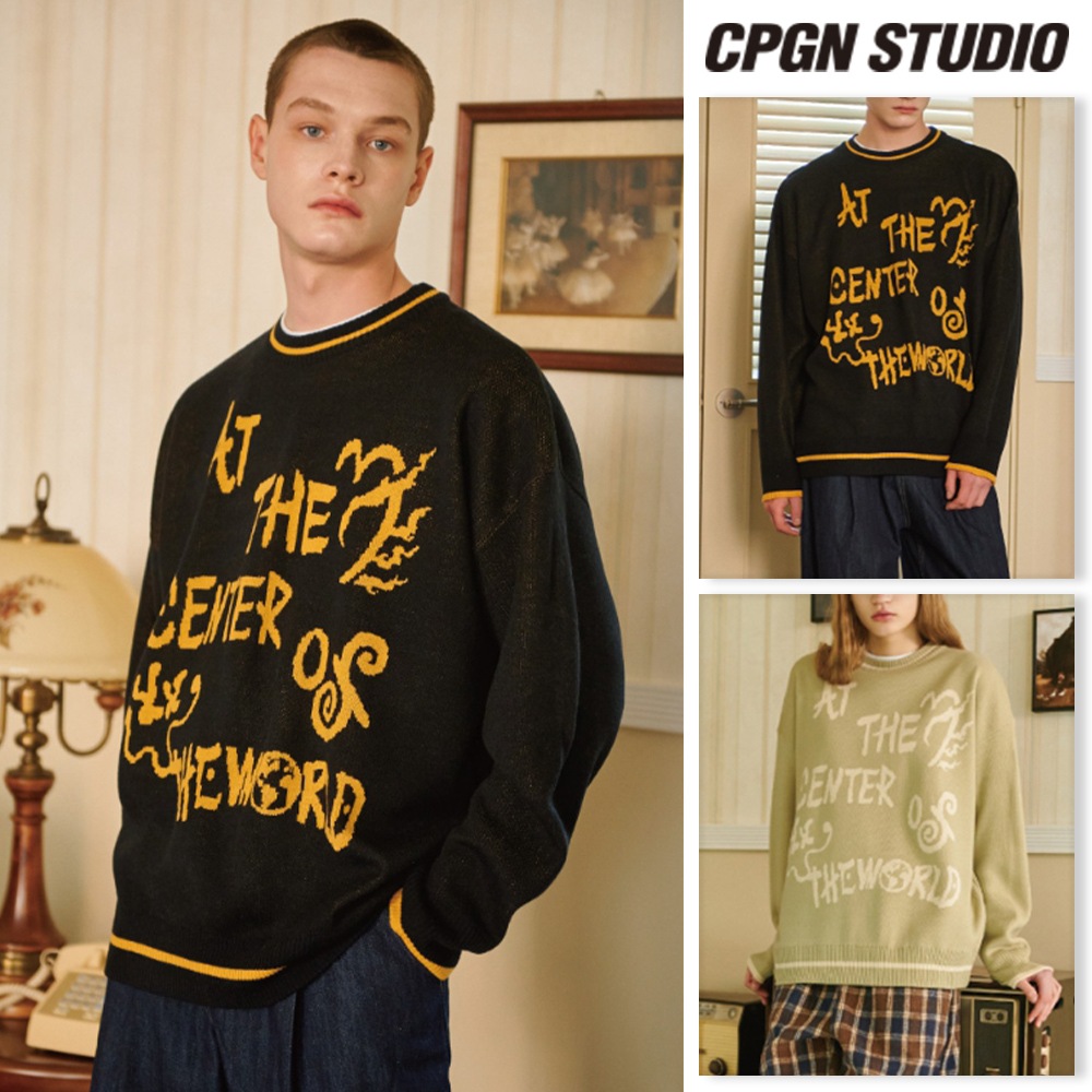 【CPGN STUDIO】 Pullover Lettering Tattoo Sweater