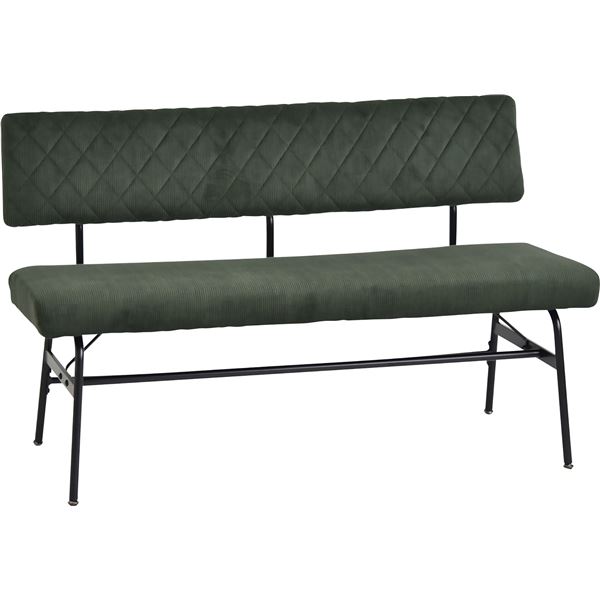 ダイニングベンチ スミレ 幅約120cm 肘無し GN グリーン 組立式 25,194円
