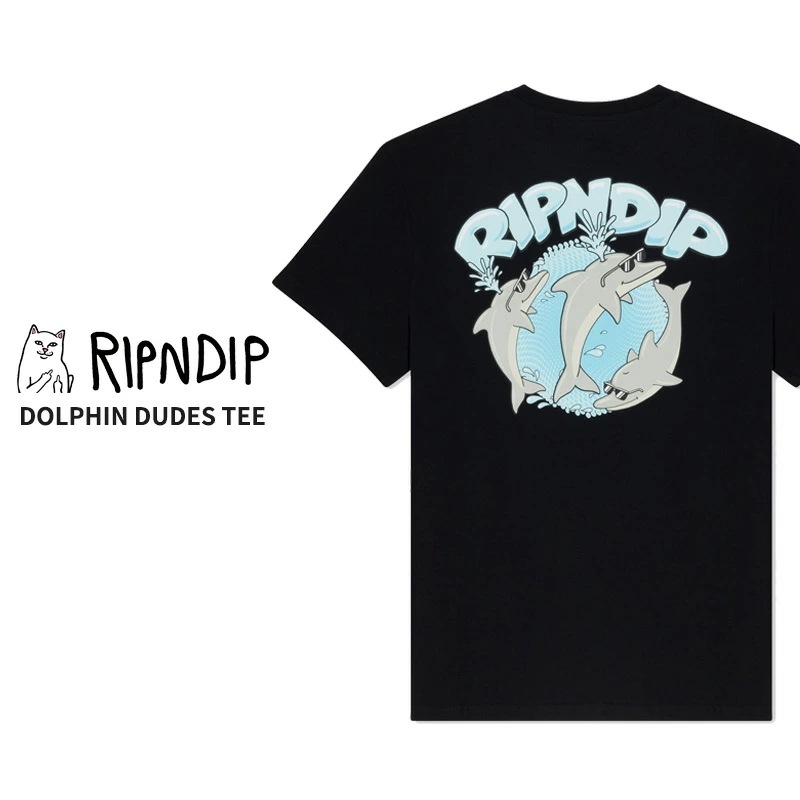 リップンディップ RIPNDIP DOLPHIN DUDES TEE 半袖Tシャツ カットソー トップス [AA]