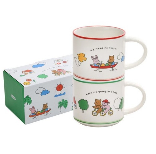 Dailylike マイ バディ マグカップ 2P / キッチン用品 / カップ / 食器 / ティーカップ