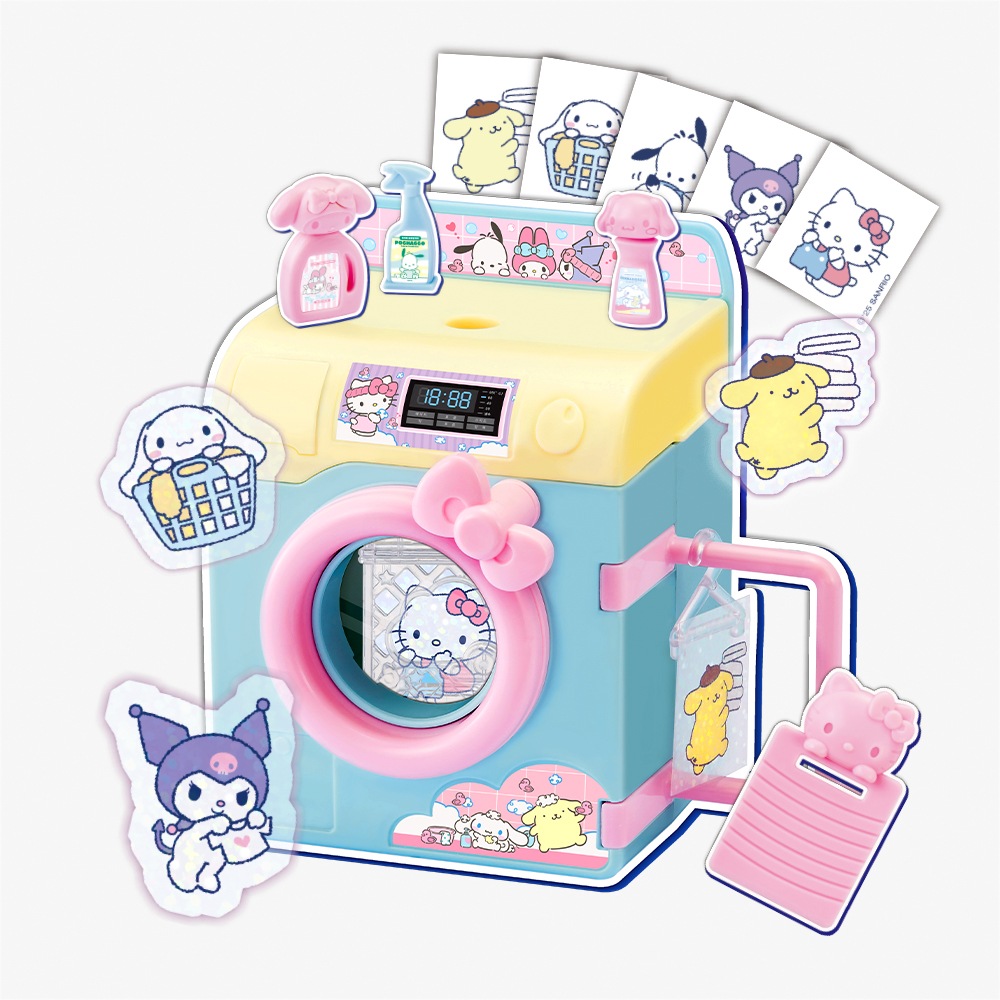 【新商品】サンリオキャラクターズ バブルバブル ステッカー ランドリー