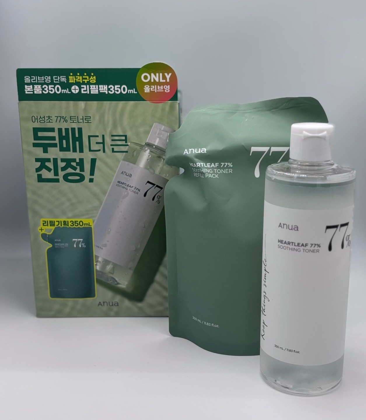 ドクダミ77 スージングトナー 350ml 企画（+350ml詰め替えパック）