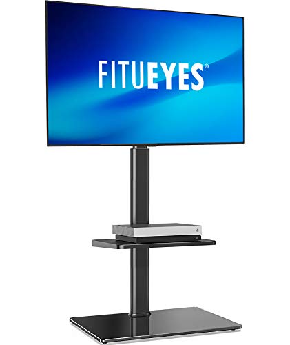 色：2.黒 FITUEYES テレビスタンド 32*60インチ対応 棚付き 壁寄せテレビスタンド 高