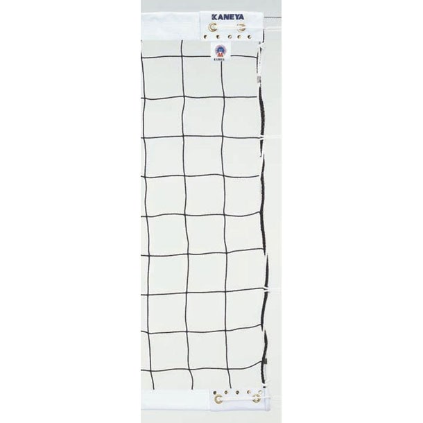 カネヤ KANEYA 新規格 6 人制バレーネット・上下白帯付 PE 60TC バレーネット (K1861TC)