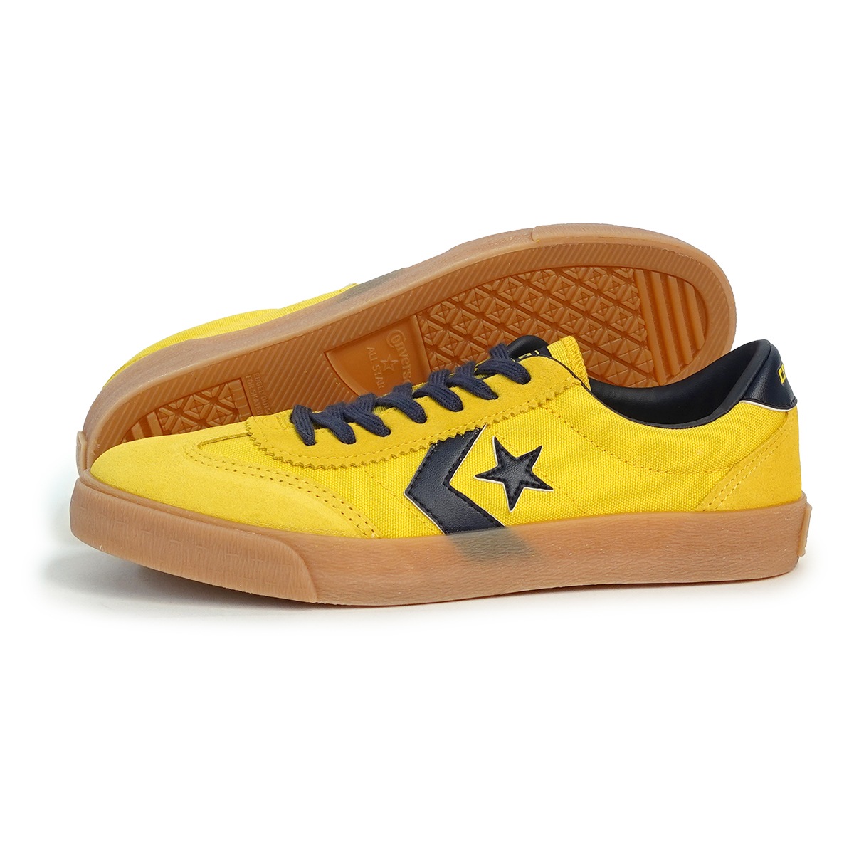 スニーカー メンズ レディース ローカット ロードクラシック イエロー/ネイビー ROADCLASSIC SK OX
