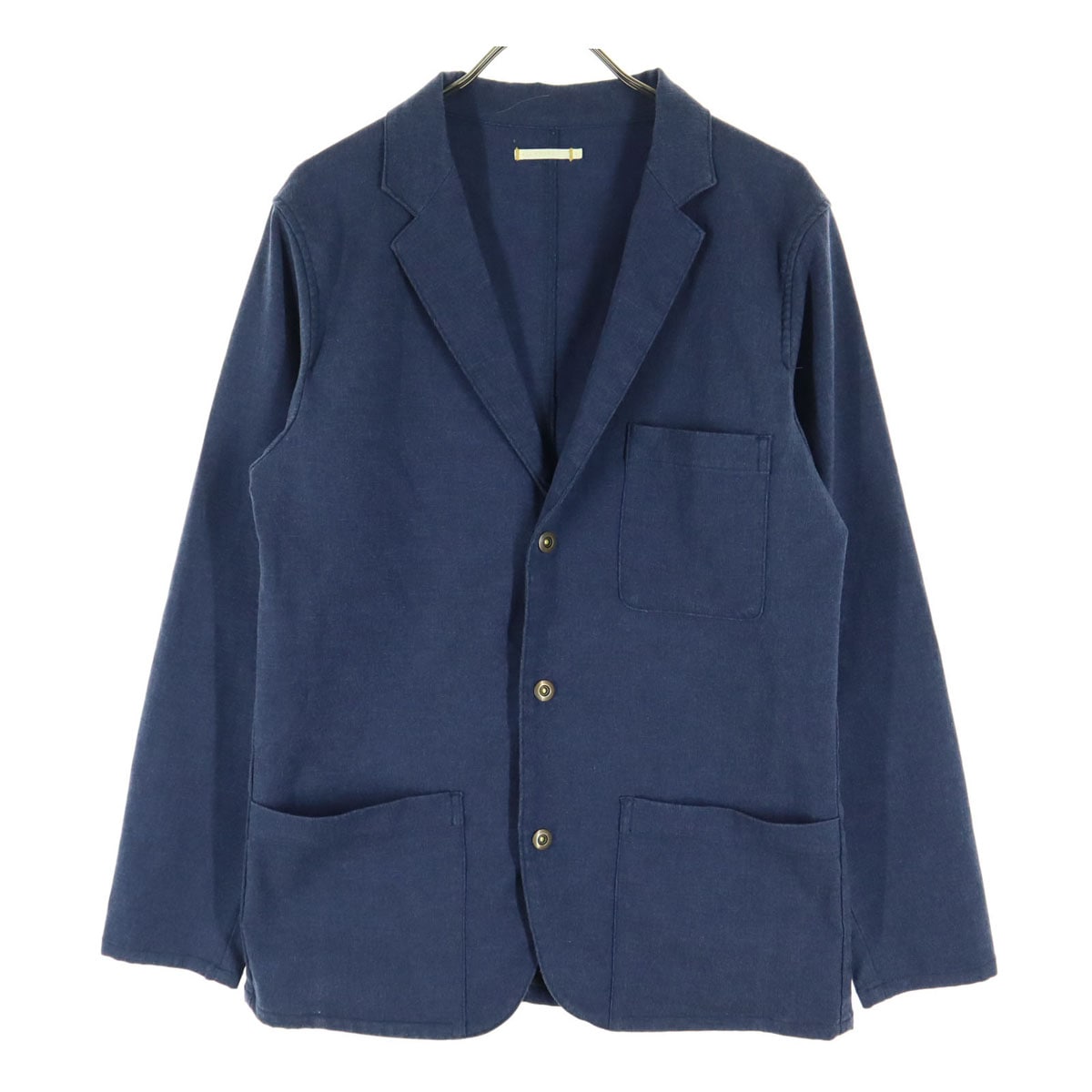 美品 ALLYOURS オールユアーズ 日本製 長袖 テーラードジャケット 4 ネイビー メンズ 古着