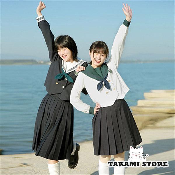 【即納】セーラー服 卒業式 女子 学生制服 長袖 女子高生スカート 制服コスプレ レディース 高校生 お受験 発表会 入学 通学 ジュニア 中学生 10,672円