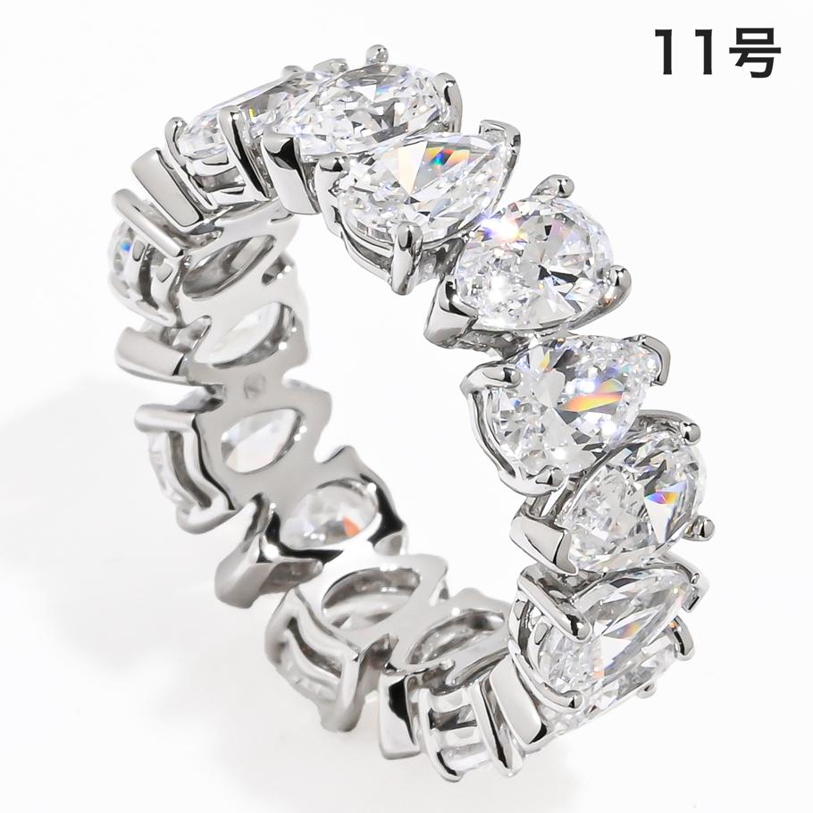 リング 指輪 11号 レディース ペアカット Matrix Vittore マトリックス クリア シルバー 5689470 ジュエリー