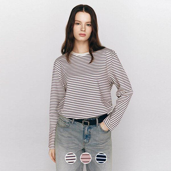 [] 325509 女性 ジャージー マルチ ストライプ 長袖Tシャツ 4,060円