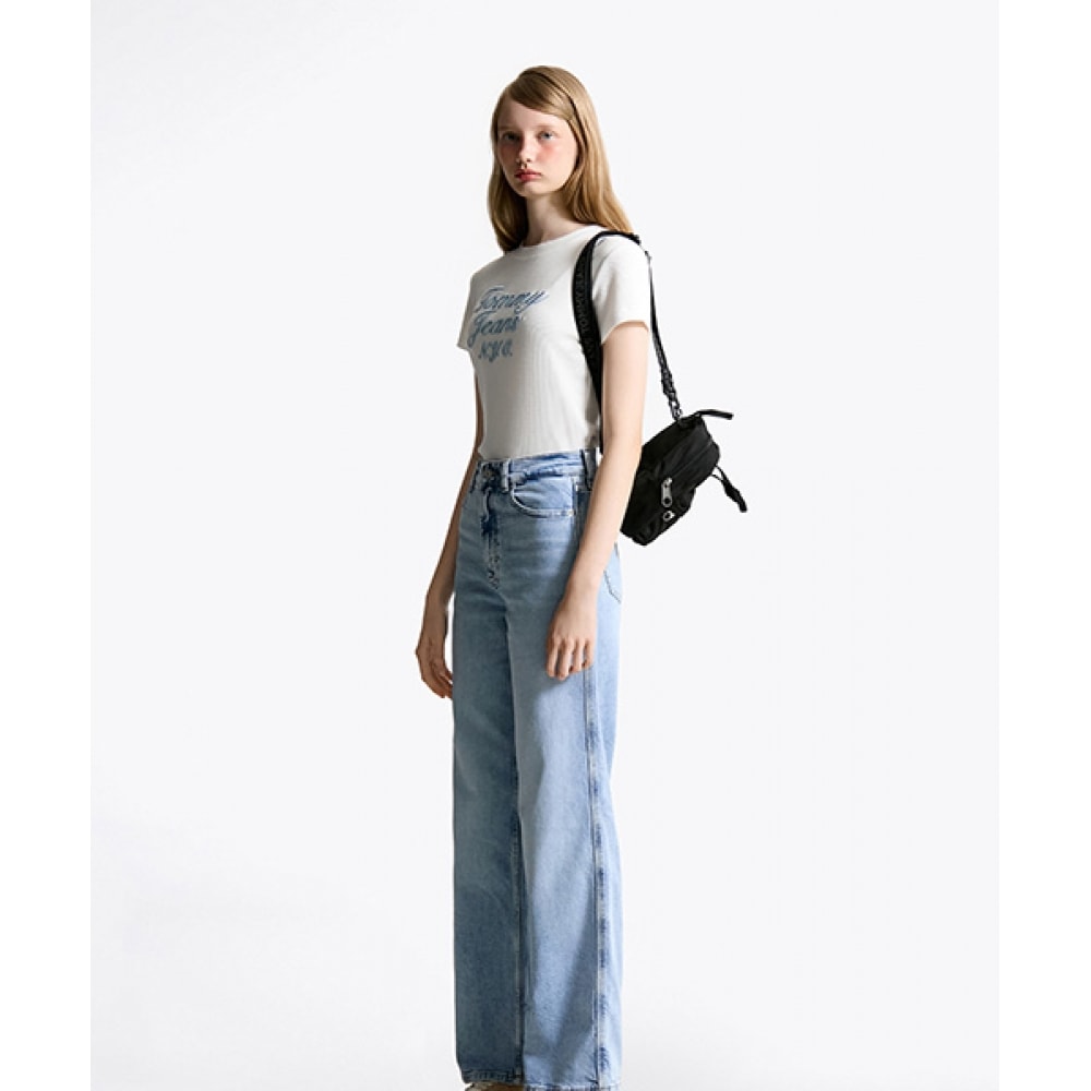 トミー・ヒルフィガー クレア ワイド デニムパンツ (T32F6NEW31TWT11AB)