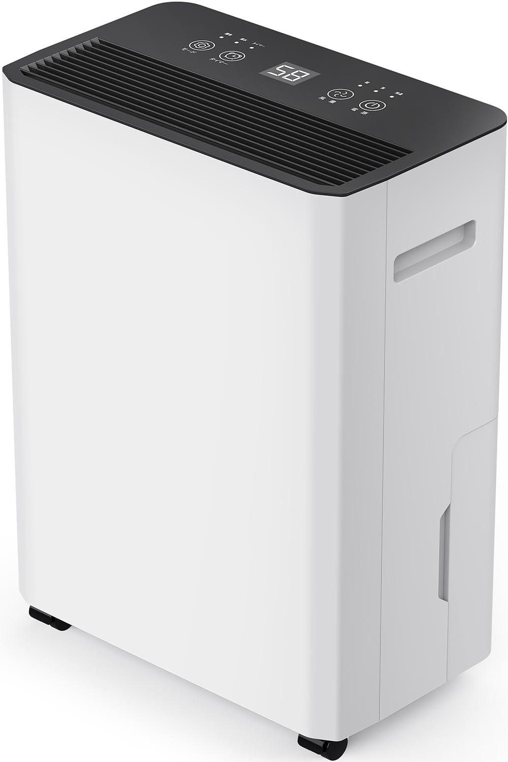 GEKETY 除湿機 コンプレッサー式 強力 30畳 12L/日 衣類乾燥 除湿器 2.5L タイマー/湿度センサー/キャンスター付 コンパクト 大容量 静音 省エネ 連続排水 家庭用 部屋干し カビ