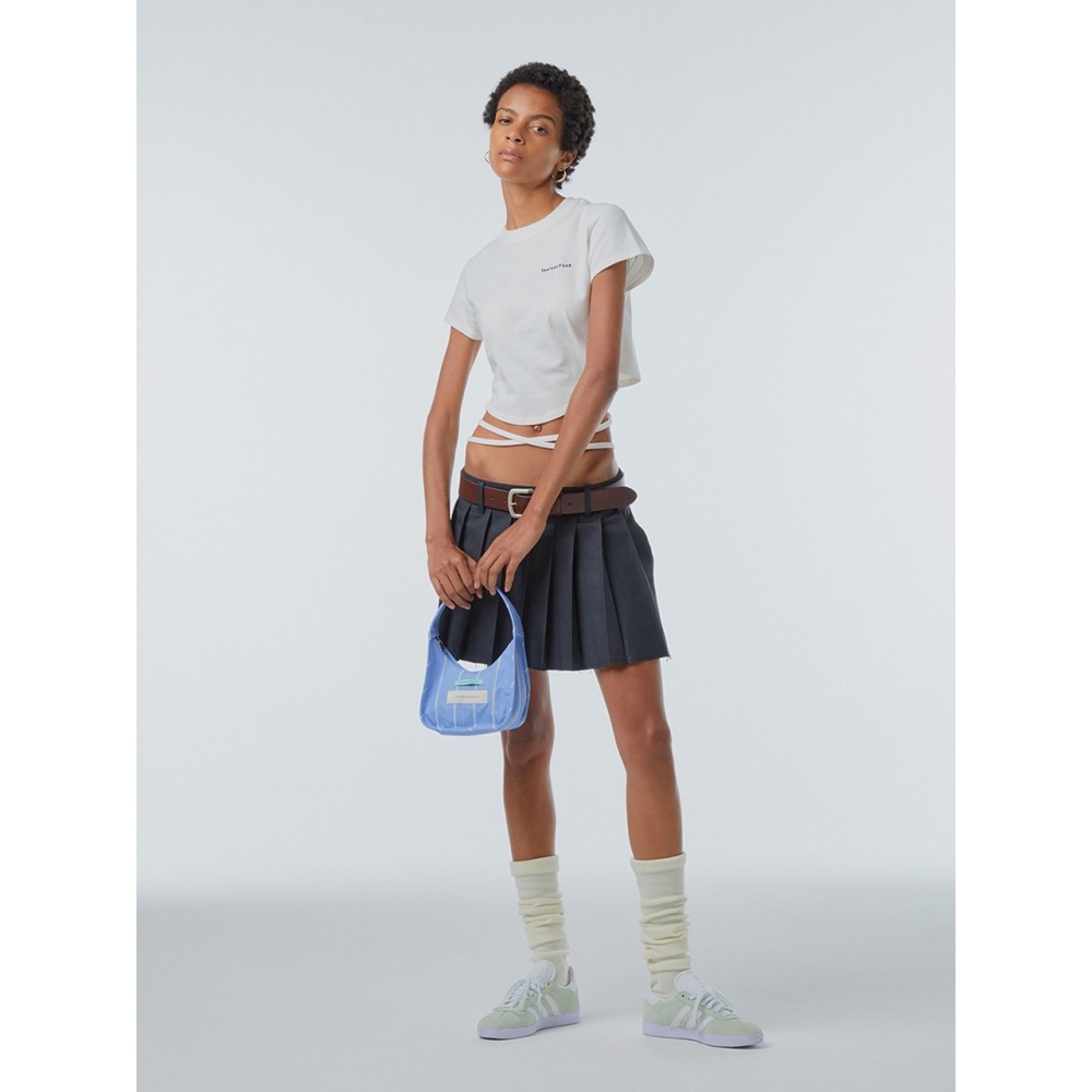 Yeomim] mini ridge bag (baby blue) トートバッグ