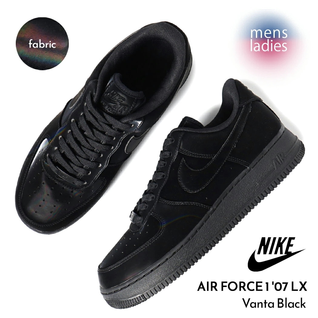 NIKE ナイキ エアフォース スニーカー AIR FORCE 1 07 LX Vanta Black ( ベルベット ブラック ベロア 黒 ブラック メンズ HF9109-001 )