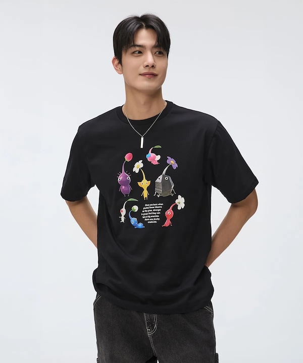 SPAO ピクミンTシャツ SPAO】25SS ピクミン 半袖Tシャツ 男女兼用 S～XL (SPAO/Tシャツ