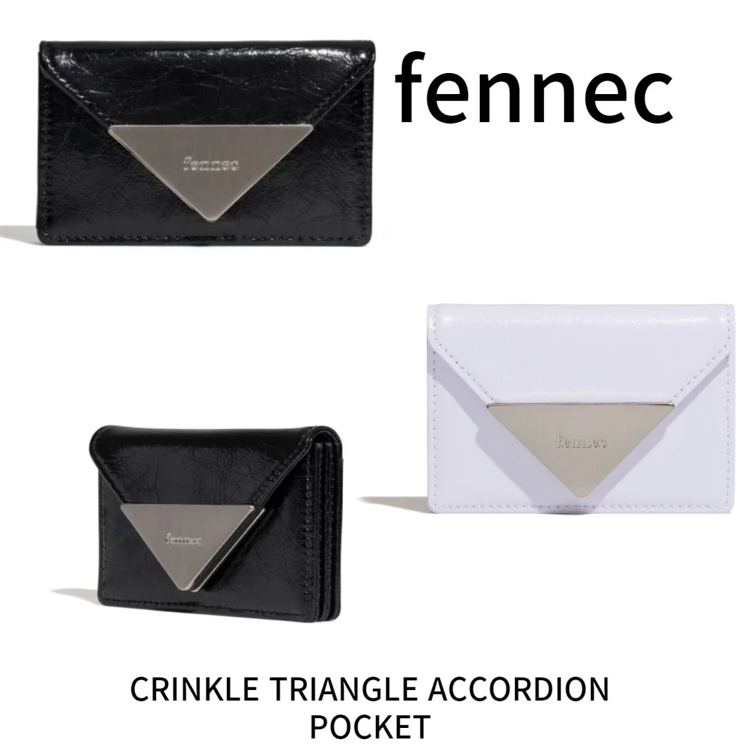 [FENNEC] 女性小銭入れ財布 韓国財布 韓国ファッション CRINKLE TRIANGLE ACCORDION POCKET
