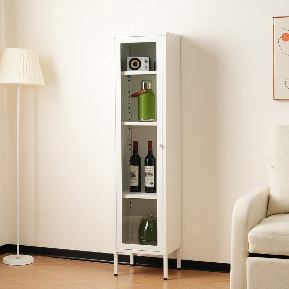 【国内即日発送】キャビネット スリム　リビング収納 キッチン収納　隙間収納　すき間収納 サイズ：幅35*奥行30*高さ150CM ホワイト