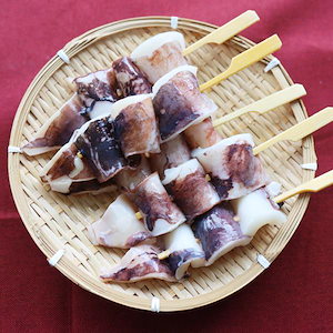 いか串 50本(10本×5) 魚介 イカ 烏賊 学園祭 屋台 業務用 串焼き 食べ物 食材 食品 パーティー BBQ バーベキュー キャンプ 冷凍 惣菜 オードブル