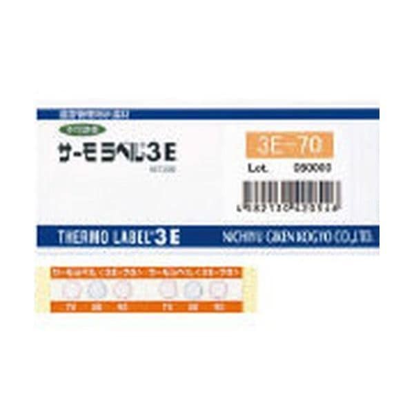 日油技研工業 3E-95 (95-105-115ド) サーモラベル3点表示屋外対応型 不可逆性 95度 (1箱20枚入) メーカー直送