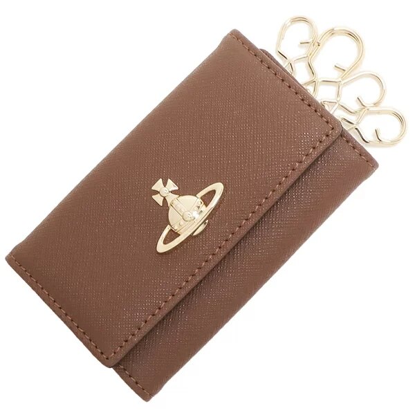 キーケース サフィアーノ ブラウン レディース 51020001 L001N D410