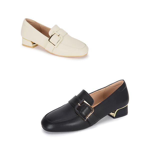 ヨファ マシ 牛革バックルローファー 2colors_P415108172