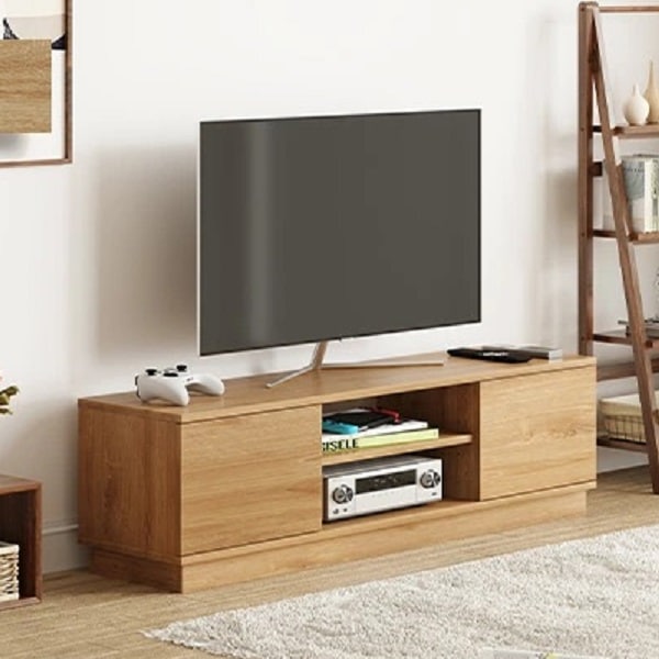 【ナチュラルテイスト】 110cm幅 扉付き TV台 木製 TVボード 43型 収納 AVボード シンプル 小さめ ロータイプ おしゃれ ワンルーム 新生活 大人かわいい