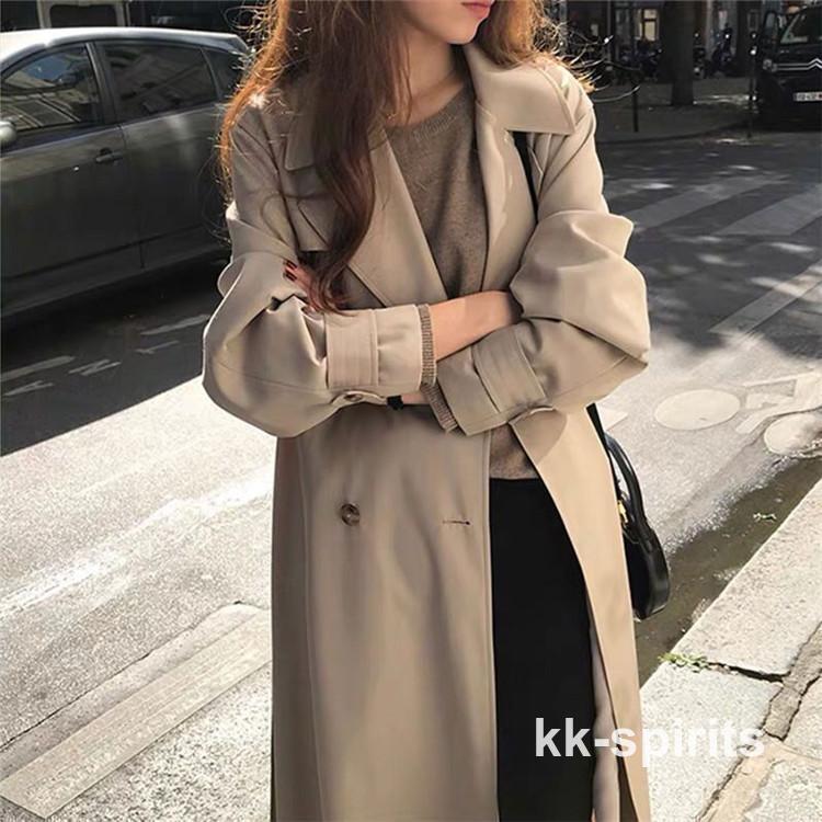 トレンチコート スプリングコート トレンチコート レディース 秋服 春 ロング Aライン ベルト付き オシャレ 着痩せ アウター 韓国風 通勤 オシャレ OL 30代 40代 50代 50代 トレンチ