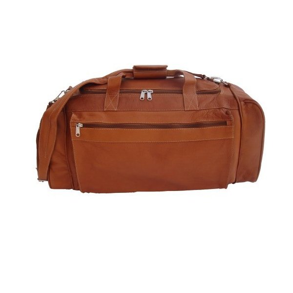 Piel Leather Large Duffel Bag， Saddle， One Size 並行輸入品