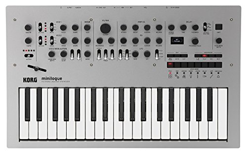 KORG 4ボイス ポリフォニック アナログ シンセサイザー minilogue ミニローグ 37鍵 16ステップシーケンサー オシロスコープ搭載 アダプター付属