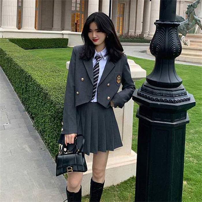 4点セット コスプレ 制服 入学式 卒業式 女の子 女子高生 学生服 コスチューム コスプレ衣装 彼女 仮装 きいサイズ 文化祭 子供服