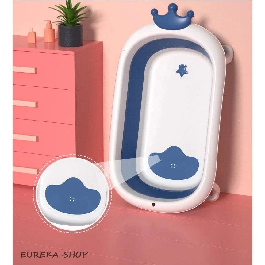 新品/第1弾キャンペーン折りたたみベビーバス赤ちゃん用ッション付き家庭用収納容易ポータブルハンドル付きベビー用滑り止め設計お風呂