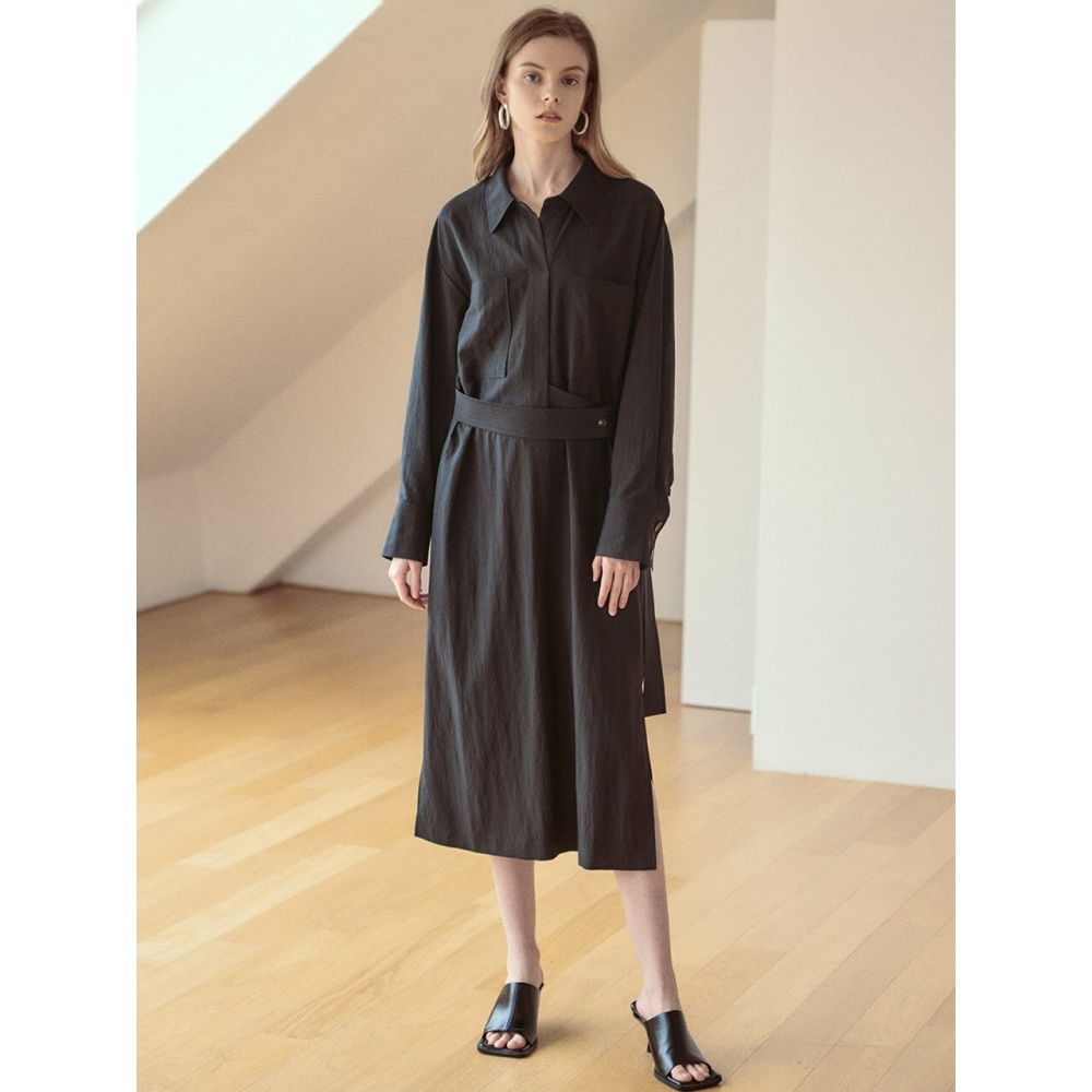 LOEUVRE オープンカラーシャツワンピース SW1SO113 10