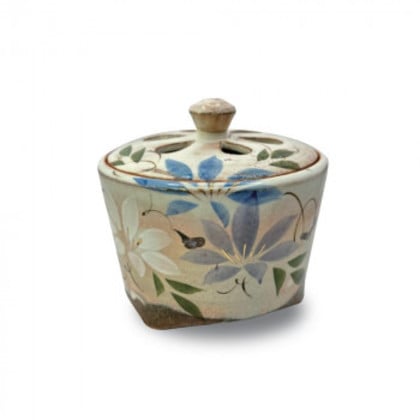 日本香堂 香炉 乾山手 鉄仙 京焼・清水焼 79664