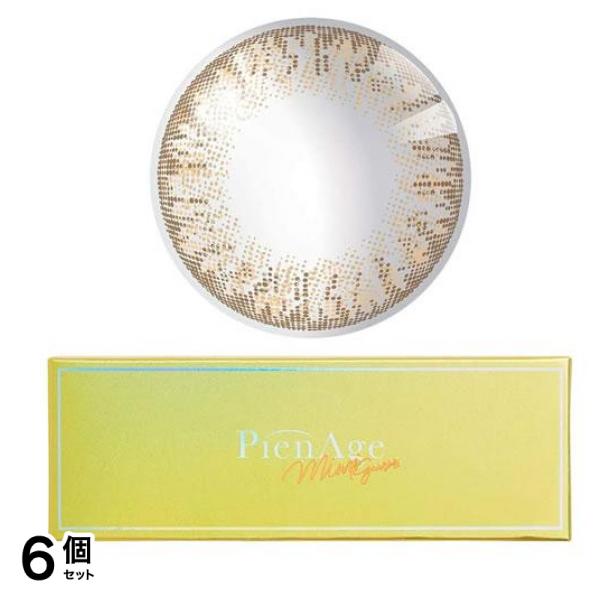 ピエナージュ ミミジェム ワンデーカラコン ミミアンバー 10枚入 (-2.50 度あり) 6個セット