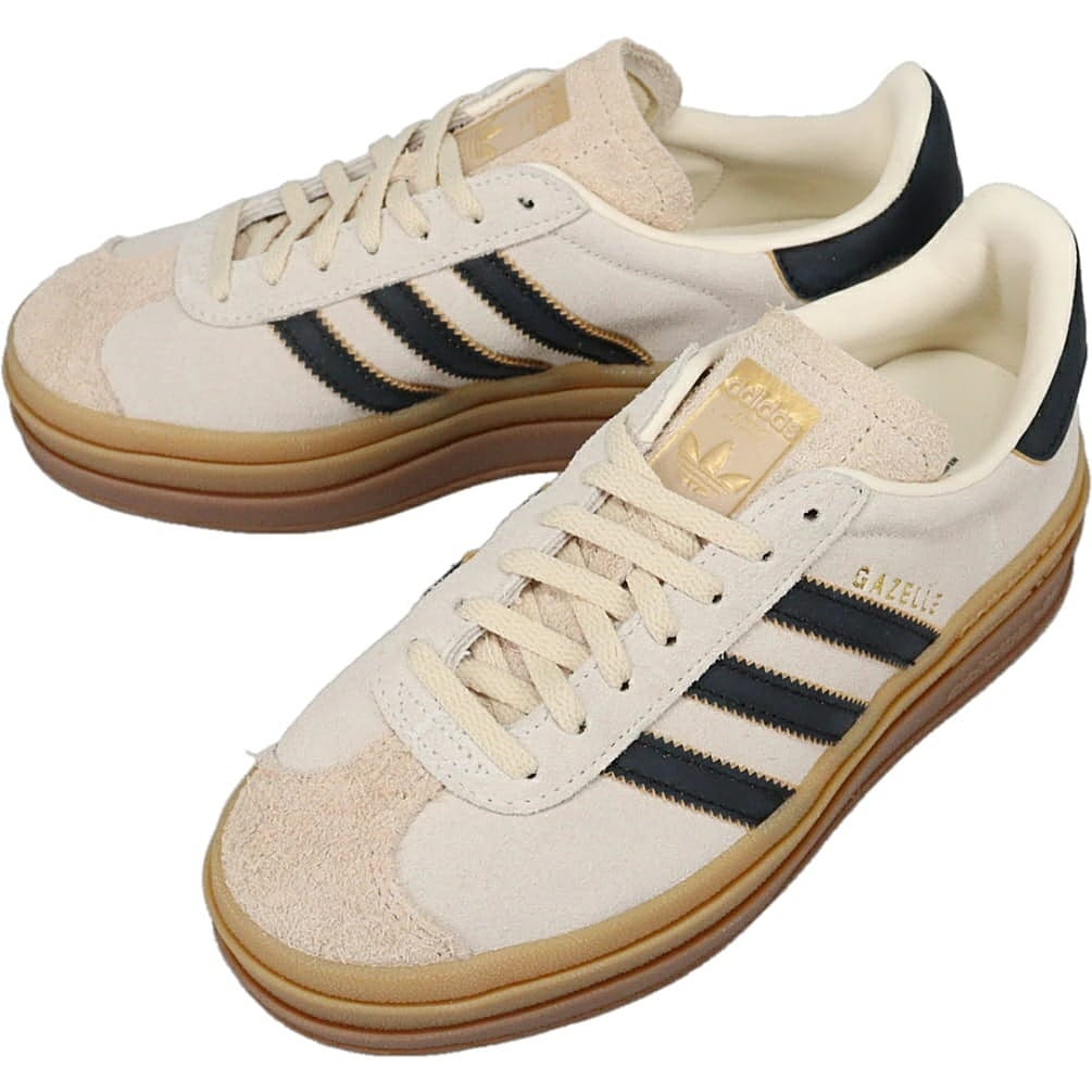 ガゼル ボールド W クリームホワイト/コアブラック/サンドストラータ JS3892