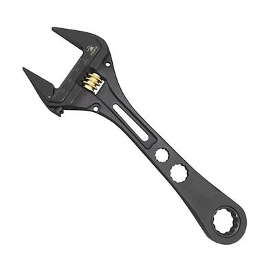 他サイト： フジ矢 FGL-38-BG ギア付モンキーレンチ(黒金)多機能軽量タイプの商品画像