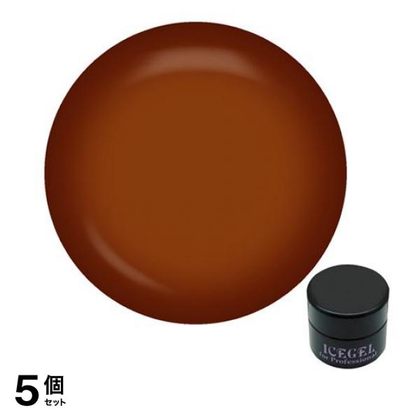ICEGEL(アイスジェル) A BLACK ガラスジェル GG-649 ガラスブラウン 3g 5個セット