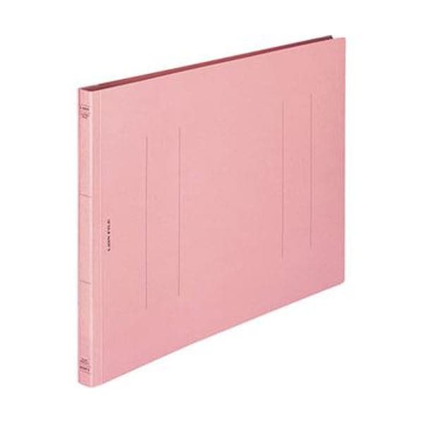（まとめ）ライオン事務器 フラットファイル（環境）樹脂押え具 B4ヨコ 150枚収容 背幅18mm ピンク A-506KB4E 1冊(×50セット)