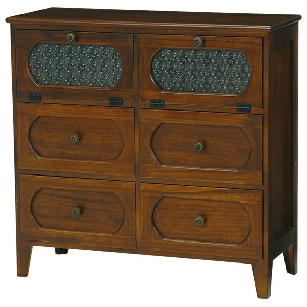 チェスト（ブラウン）　MCH-5186BR和洋を問わずあらゆるインテリアにマッチする上質感のあるチェスト