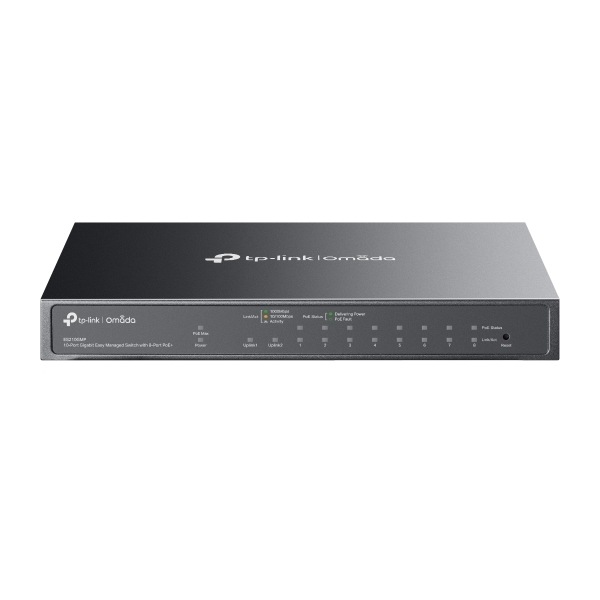 ES210GMP Omada ギガビットポート×10 イージーマネージスイッチ (PoE+ポート×8搭載) メーカー直送