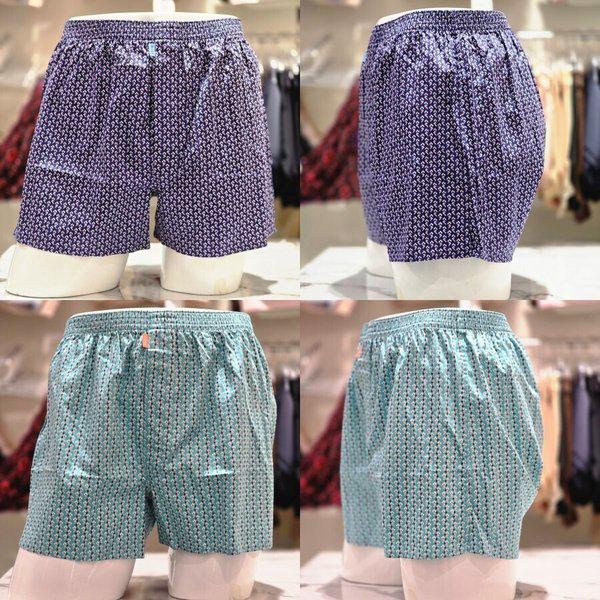 AK盆唐店 60番手 朱子 幾何学捺染 男性トランクス 2種 択1 TP8992