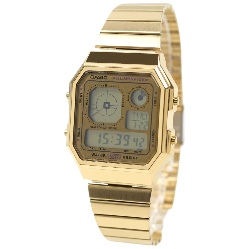 カシオ 腕時計 メンズ レディース ユニセックス デジタル ゴールド CASIO A130WEG-9AEF
