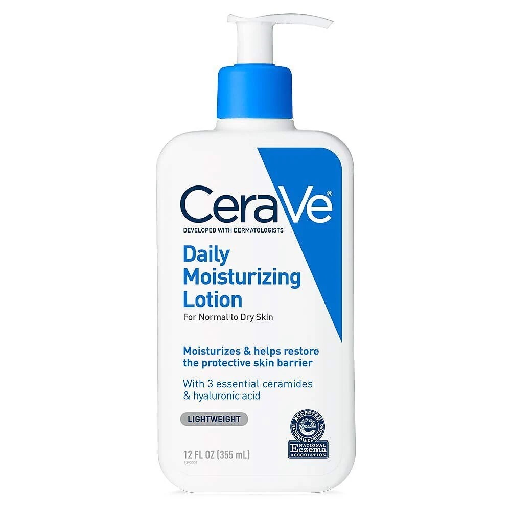 CeraVe Daily保湿ローション+12オンス+ヒアルロン酸乾燥肌用フェイスボディローション+パ