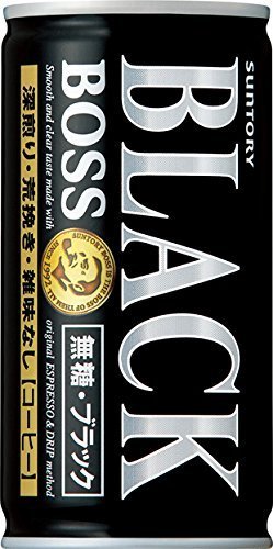 サントリー BOSS 無糖ブラック 185g 3ケース（1ケース30缶入り）