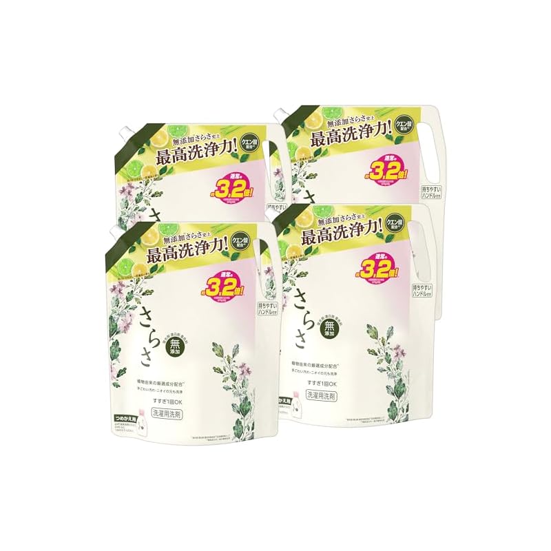 [ケース販売] Sarasa さらさ 洗濯洗剤 液体 詰め替え 2.15kgx4袋