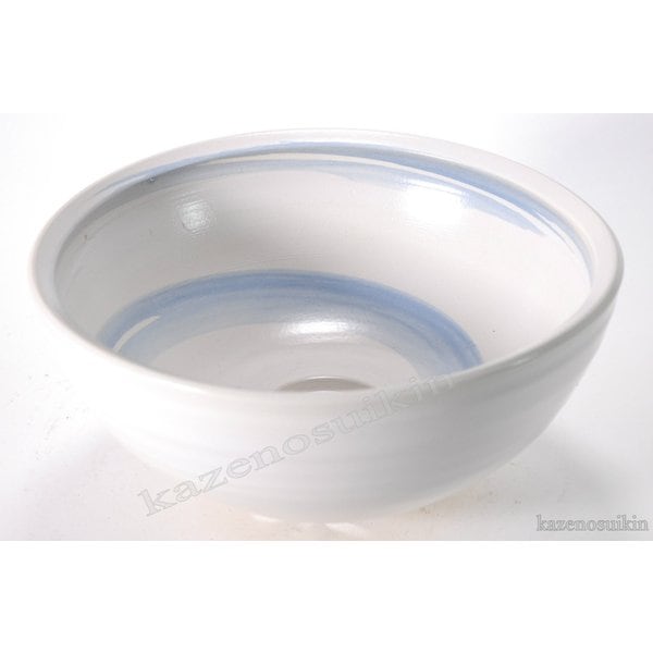 蒼刷毛目手洗鉢 （器具付）　（信楽焼き・陶器・手洗い鉢・手洗ボール・洗面・トイレ・B032-03) 17,503円