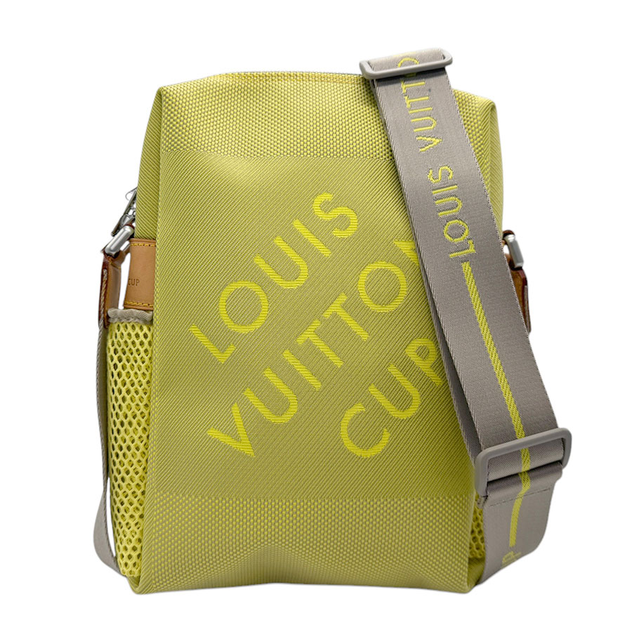 ルイ ヴィトン LOUIS VUITTON ショルダーバッグ LVカップ ダミエジェアン ウェザリー ナイロンキャンバス ライムグリーン メンズ M80636 z3079