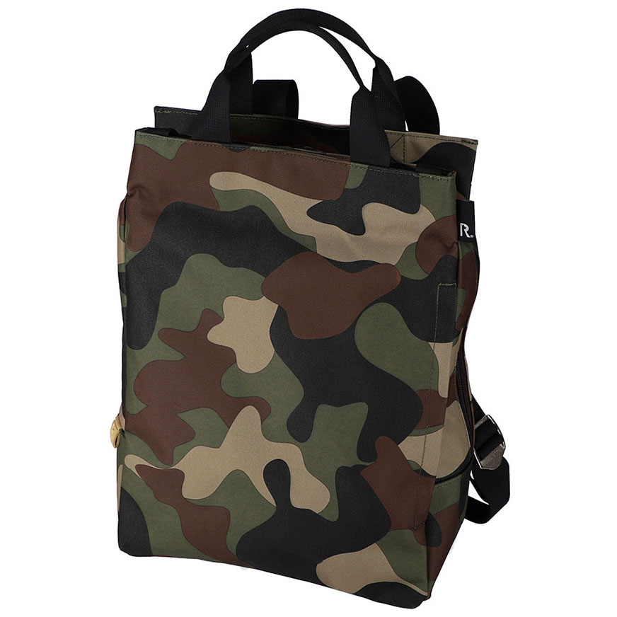 リュックサック ROOTOTE ルートート セオルー.コーテッドクロス 外ポケット付き カモ
