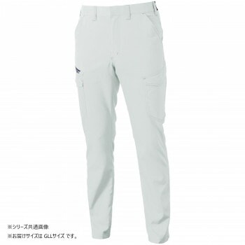 桑和 3478-08 カーゴパンツ GLLサイズ シルバーグレー（22）
